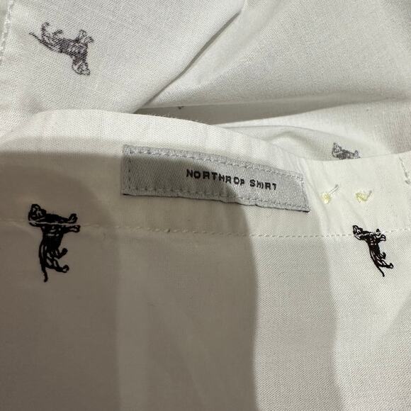 Goodfellow & Co Size Large Long Sleeved Shirt Weiner Dog Fun Office Work Date - Picture 4 of 5